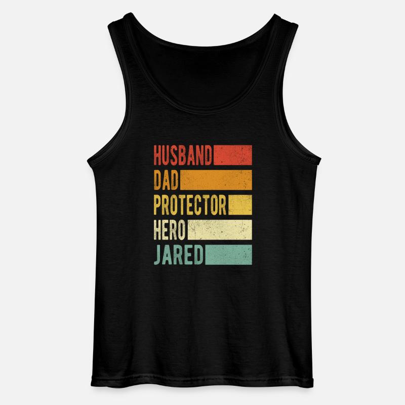 Jared Name Papa Geschenk - Gildan Männer Tank Top - Schwarz