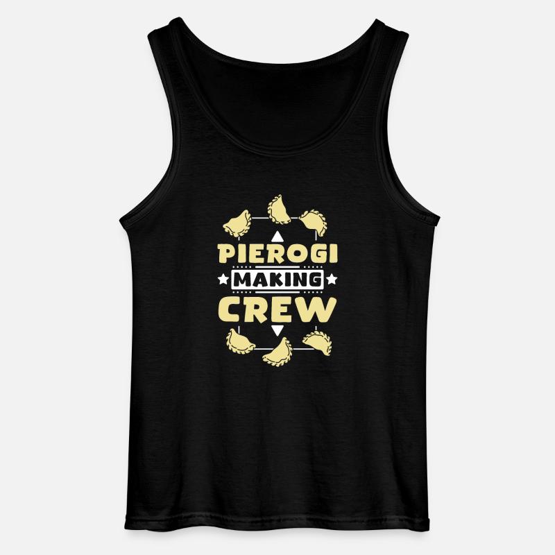 Pierogi making crew - Gildan Men’s Tank Top - black