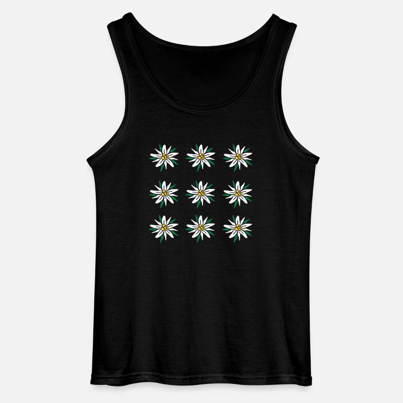 Edelweiss - Gildan Männer Tank Top - Schwarz