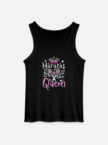 Girl Maracas Queen - Gildan Men’s Tank Top - black