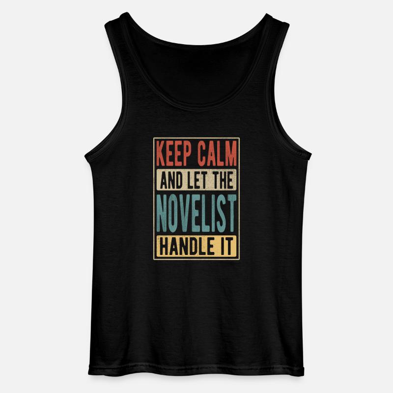 Romanautor Retro Geschenk - Gildan Männer Tank Top - Schwarz