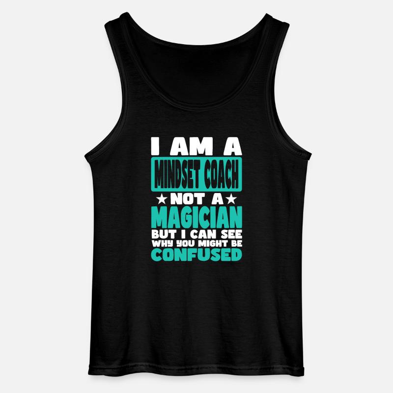 Mindset Coach - Gildan Männer Tank Top - Schwarz