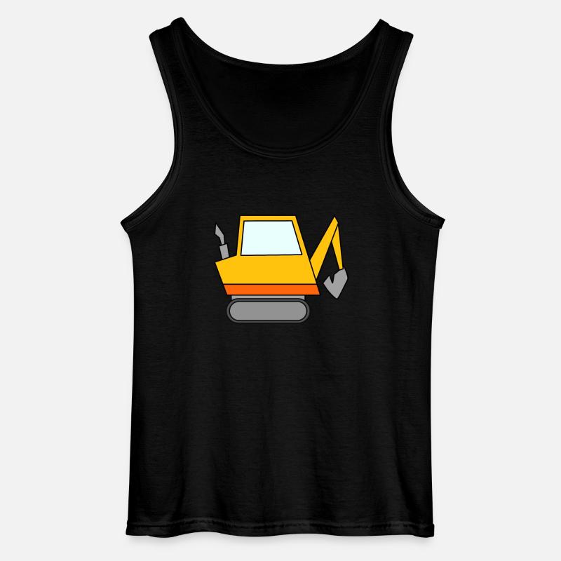 Bagger Baustelle Baggerfahrer - Gildan Männer Tank Top - Schwarz