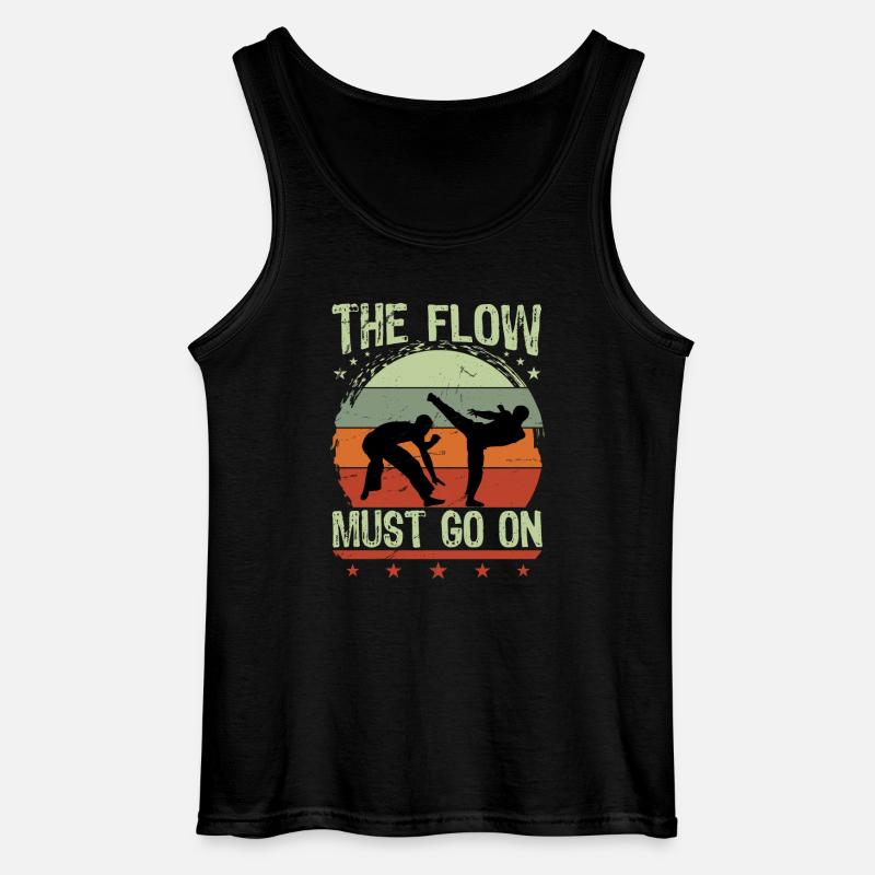 Der Flow muss weitergehen - Gildan Männer Tank Top - Schwarz