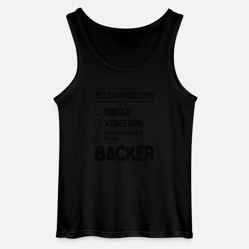Bäcker Beziehungsstatus Back Backwaren Backen - Gildan Männer Tank Top - Schwarz