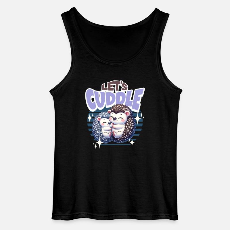 Igel Lets Cuddle - Gildan Männer Tank Top - Schwarz