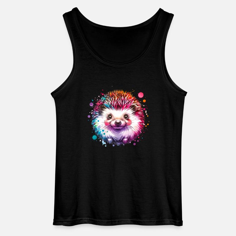 Igel - Gildan Männer Tank Top - Schwarz