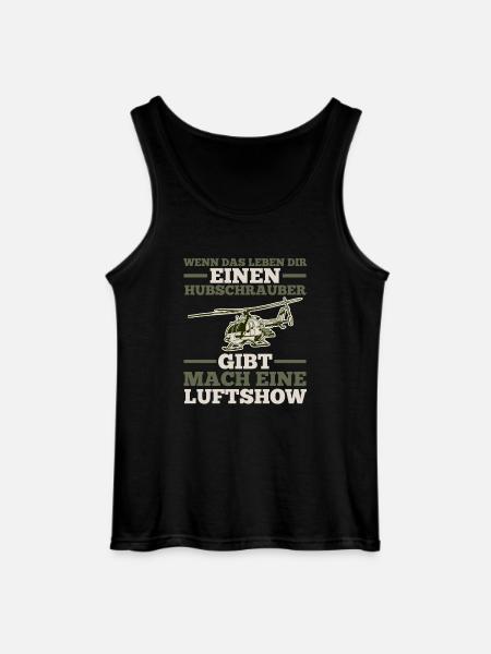 Pilot Helicopter Helicopter - Gildan Men’s Tank Top - black