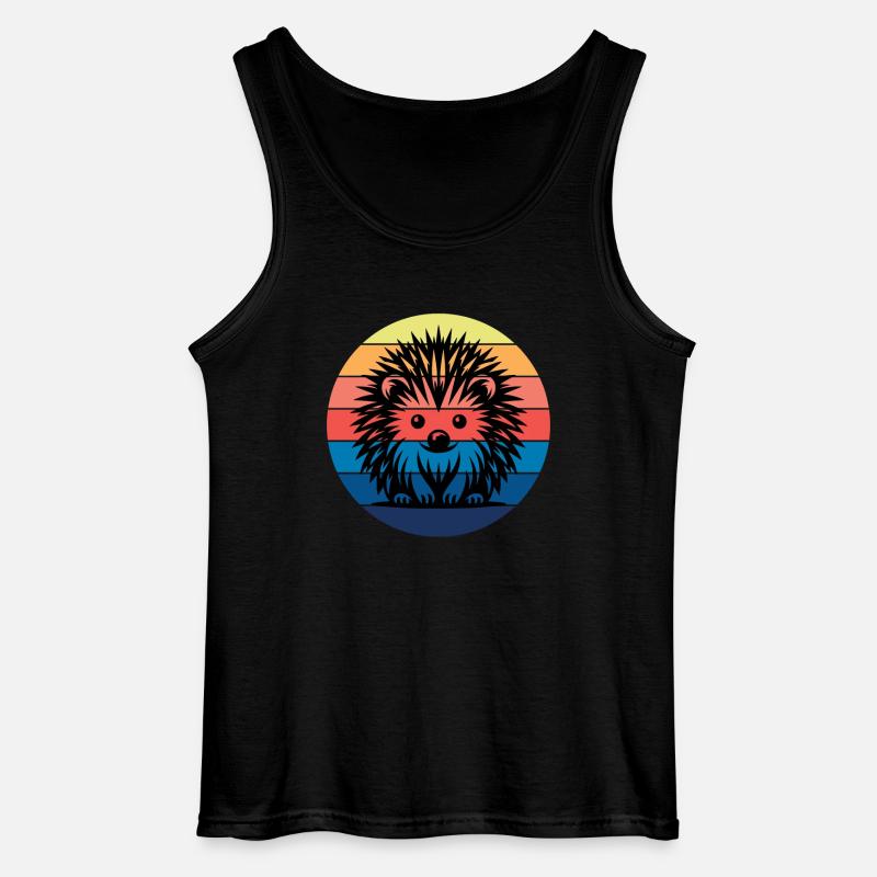 Igel - Gildan Männer Tank Top - Schwarz