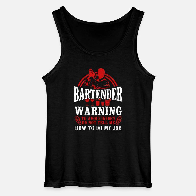 Bartender Mixologist Bartender - Gildan Männer Tank Top - Schwarz