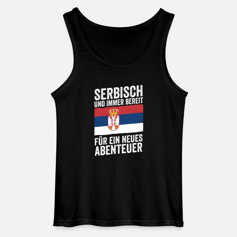 Serben Serbisch Serbien - Gildan Männer Tank Top - Schwarz