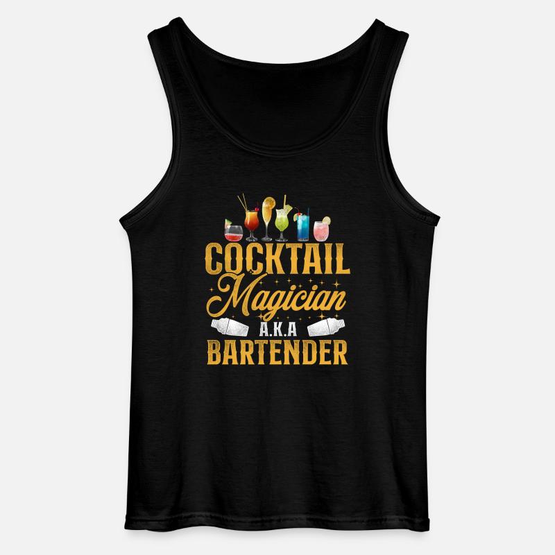 Bartender Mixologist Cocktail - Gildan Männer Tank Top - Schwarz