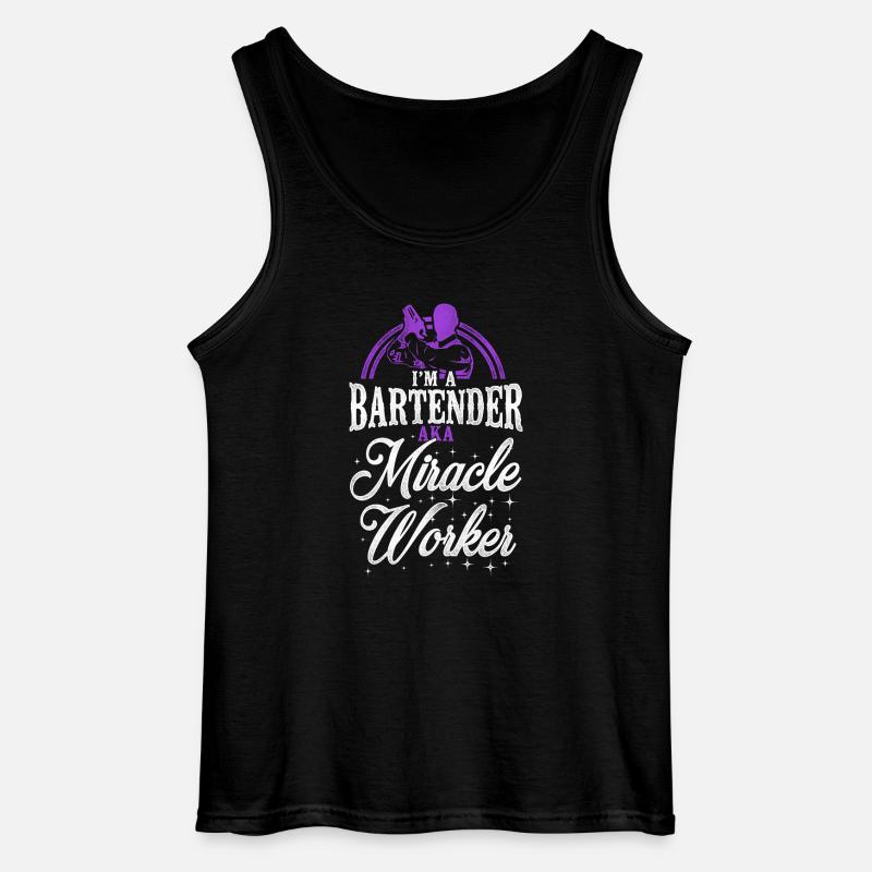 Bartender Mixologist Bartender - Gildan Männer Tank Top - Schwarz