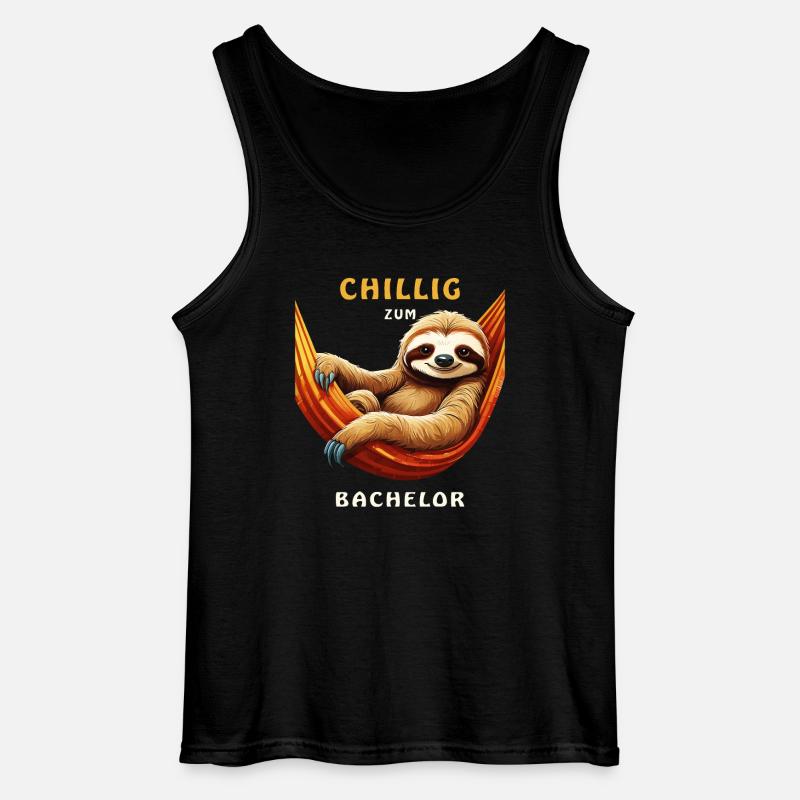 FAULTIER CHILLIG ZUM BACHELOR - Gildan Männer Tank Top - Schwarz