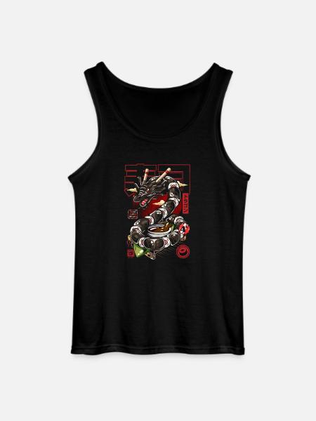 Japan Großer Sushi-Drache - Gildan Männer Tank Top - Schwarz