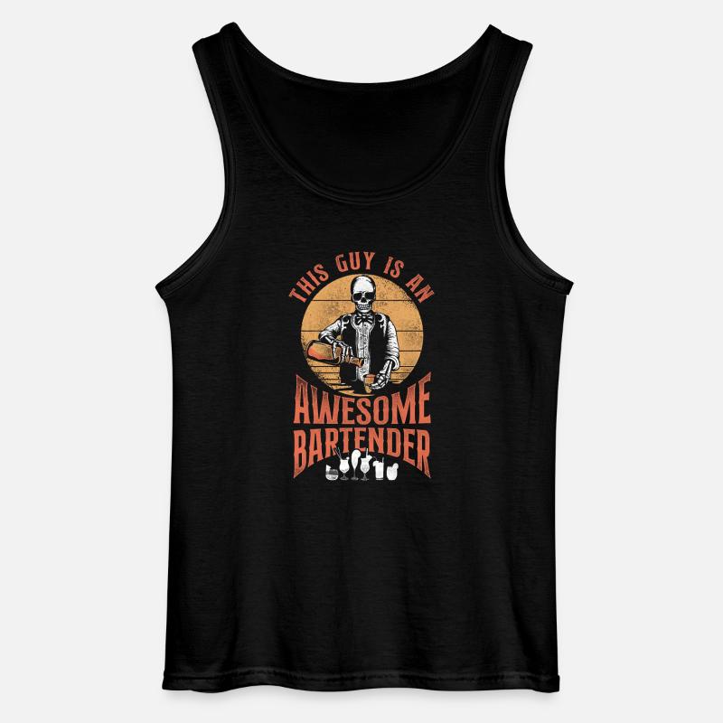 Bartender Mixologist This Guy Is - Gildan Männer Tank Top - Schwarz