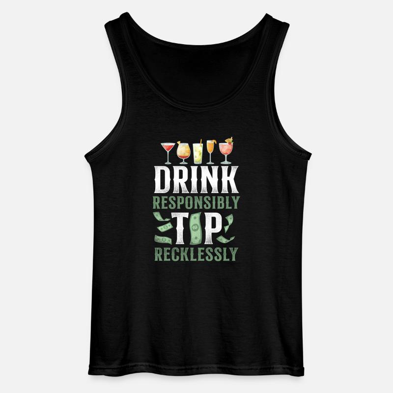 Bartender Mixologist Drink - Gildan Männer Tank Top - Schwarz