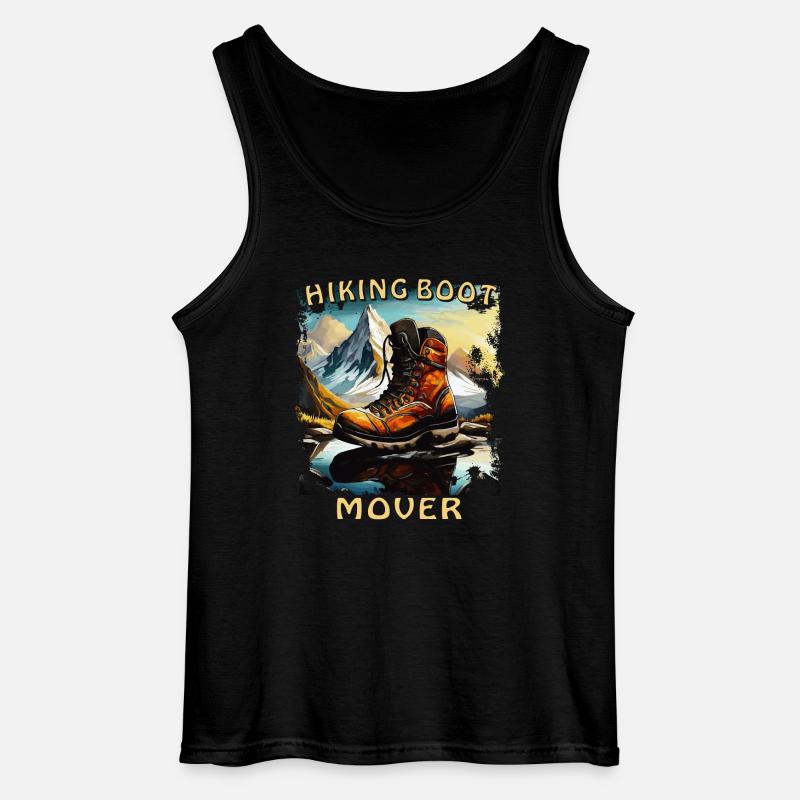 HIKING BOOT MOVER - Gildan Männer Tank Top - Schwarz