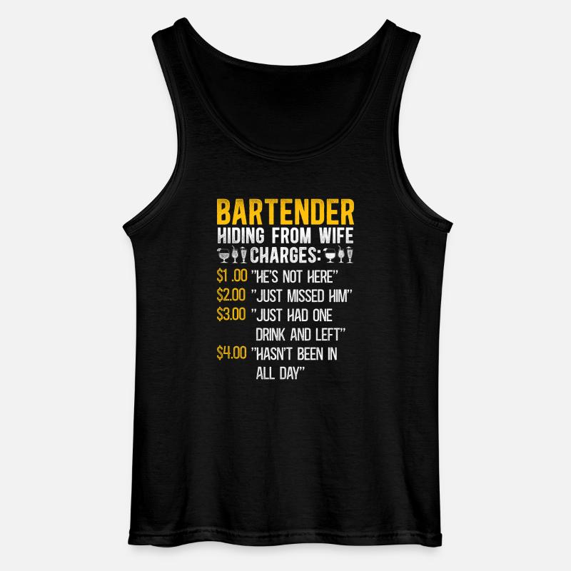 Bartender Mixologist Bartender - Gildan Männer Tank Top - Schwarz