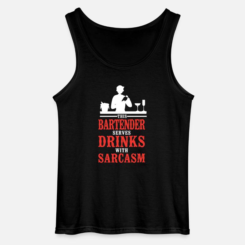 Bartender Mixologist This - Gildan Männer Tank Top - Schwarz