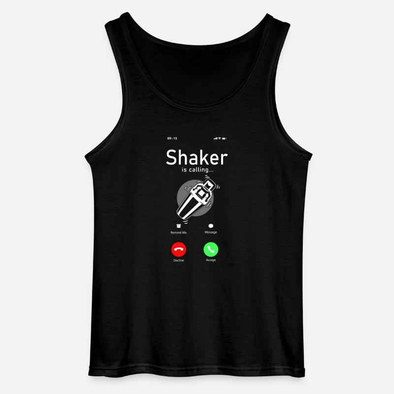 Bartender Mixologist Phone Display - Gildan Männer Tank Top - Schwarz