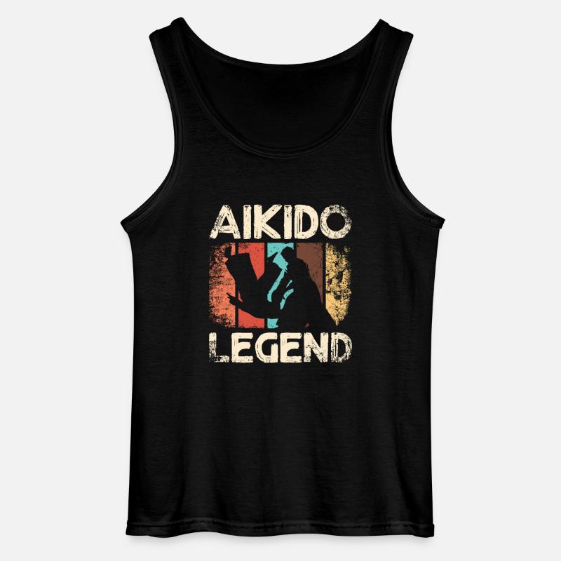Aikido legend - Gildan Männer Tank Top - Schwarz