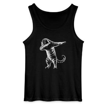 Lustiges Dabbing Tiger Wildtier Tierliebhaber - Gildan Männer Tank Top - Schwarz - Vorne - AI Model Male 185 dark (185cm)