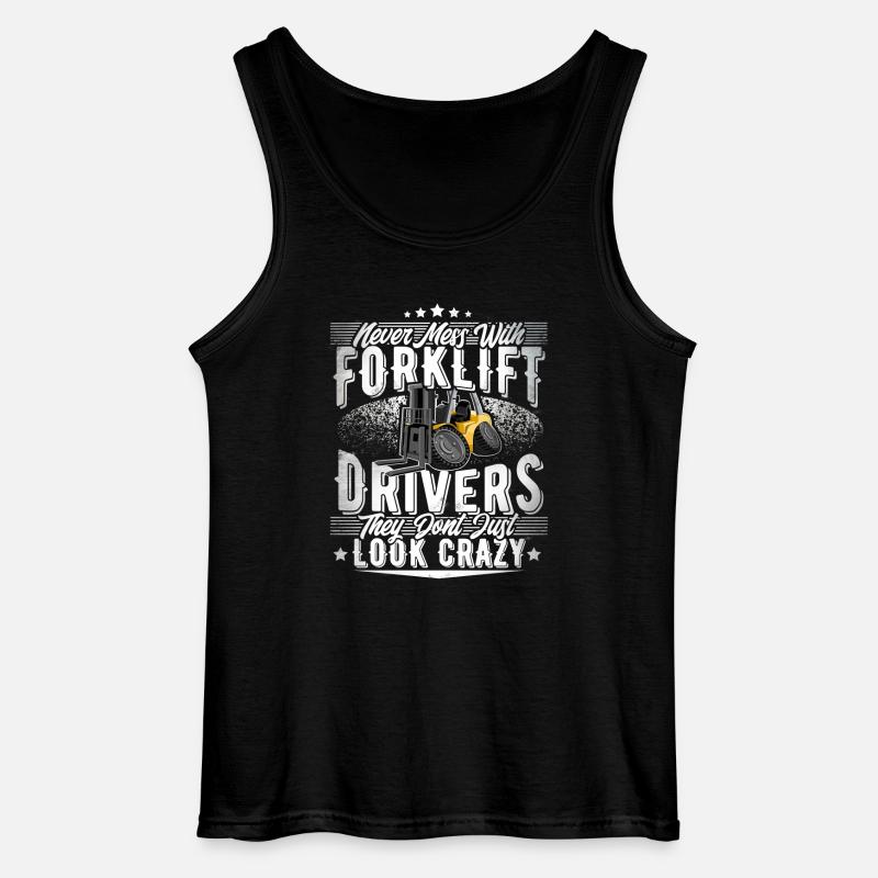 Staplerfahrer - Gildan Männer Tank Top - Schwarz