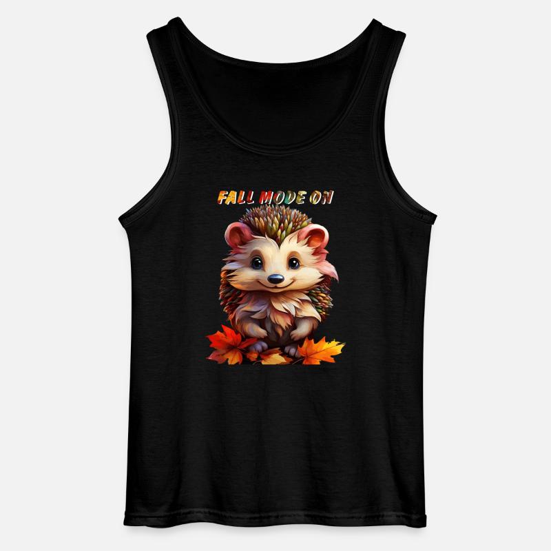 IGEL FALL MODE ON - Gildan Men’s Tank Top - black