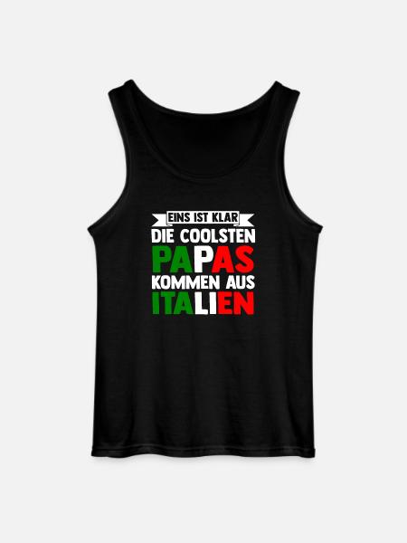 Italia Italiensk Far Far Italiensk Italien - Gildan tanktop til mænd - sort