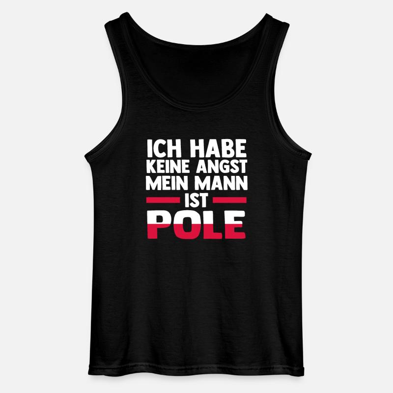 Pole Polen - Gildan Männer Tank Top - Schwarz