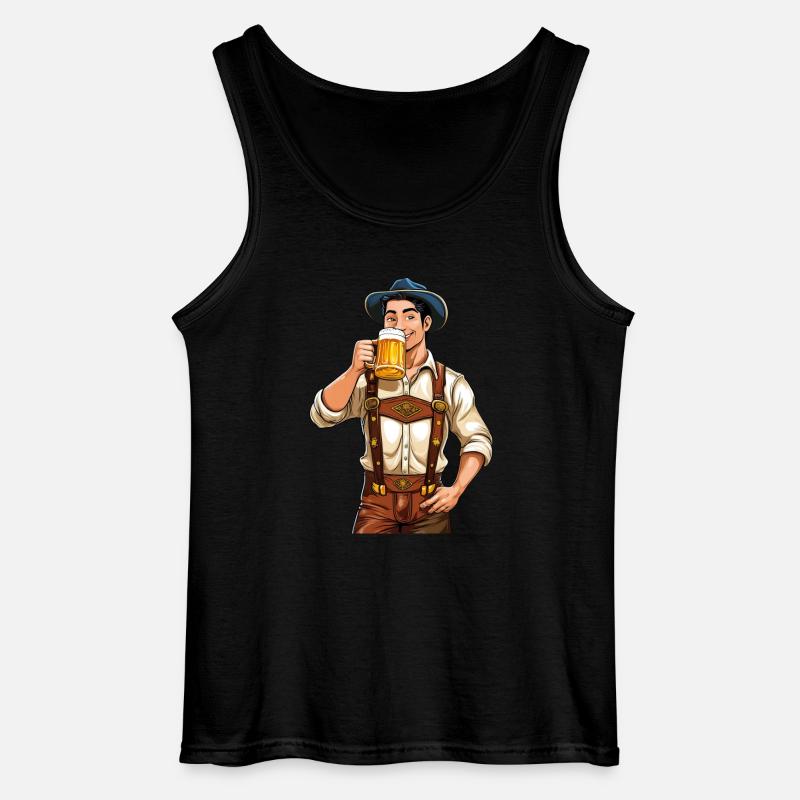 MANN BIERKRUG - Gildan Männer Tank Top - Schwarz