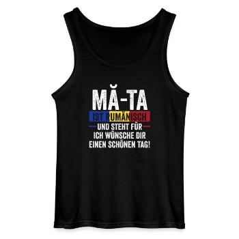 Rümänen Rumänisch Rumänien - Gildan Männer Tank Top - Schwarz - Vorne - AI Model Male 185 dark (185cm)