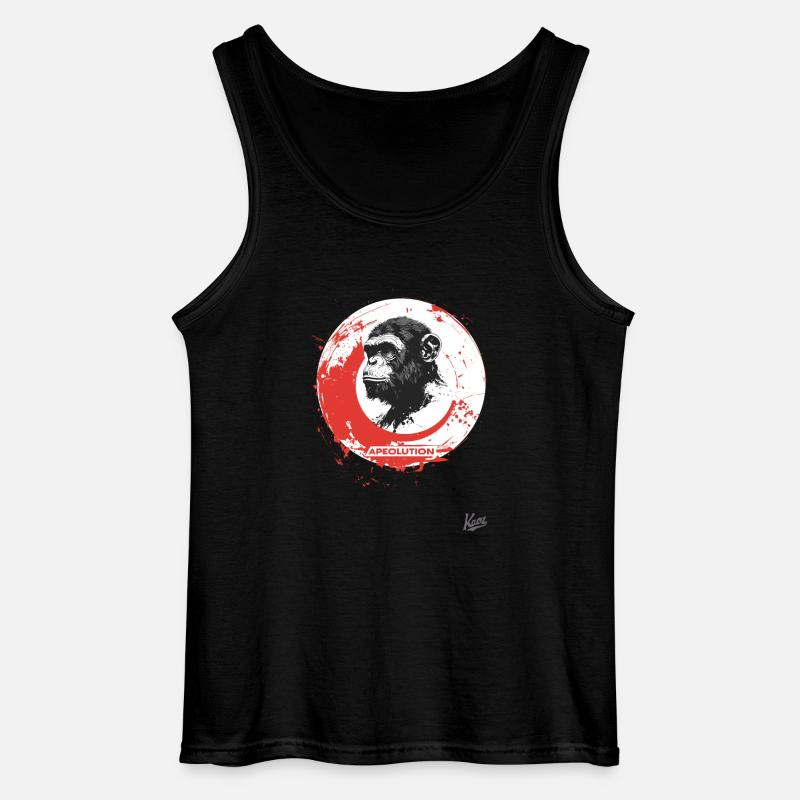 Apeolution: Die Affen-Revolution - Gildan Männer Tank Top - Schwarz