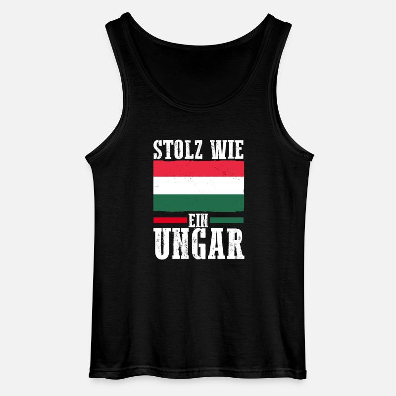 Ungar Ungarisch Ungarn - Gildan Männer Tank Top - Schwarz