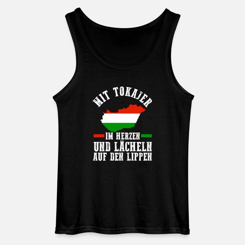 Ungar Ungarisch Ungarn - Gildan Männer Tank Top - Schwarz
