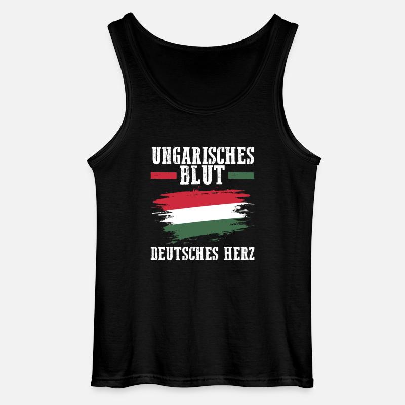 Ungar Ungarisch Deutsch Ungarn - Gildan Männer Tank Top - Schwarz