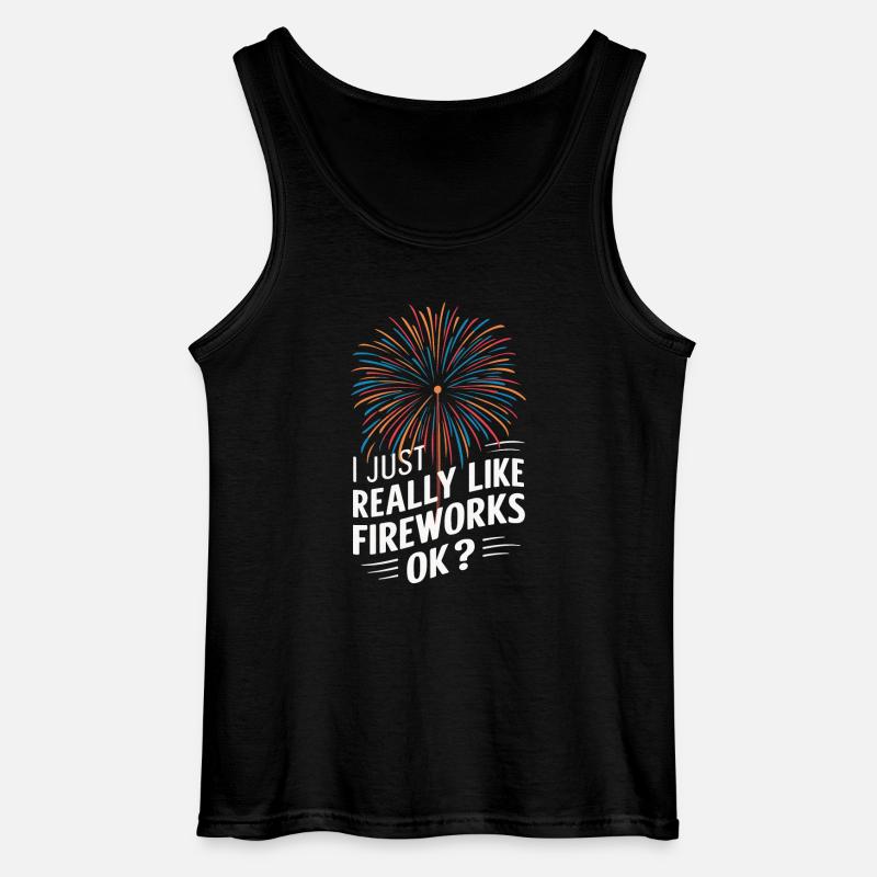 Pyrotechnics Fireworks Pyrotechnics - Gildan Men’s Tank Top - black