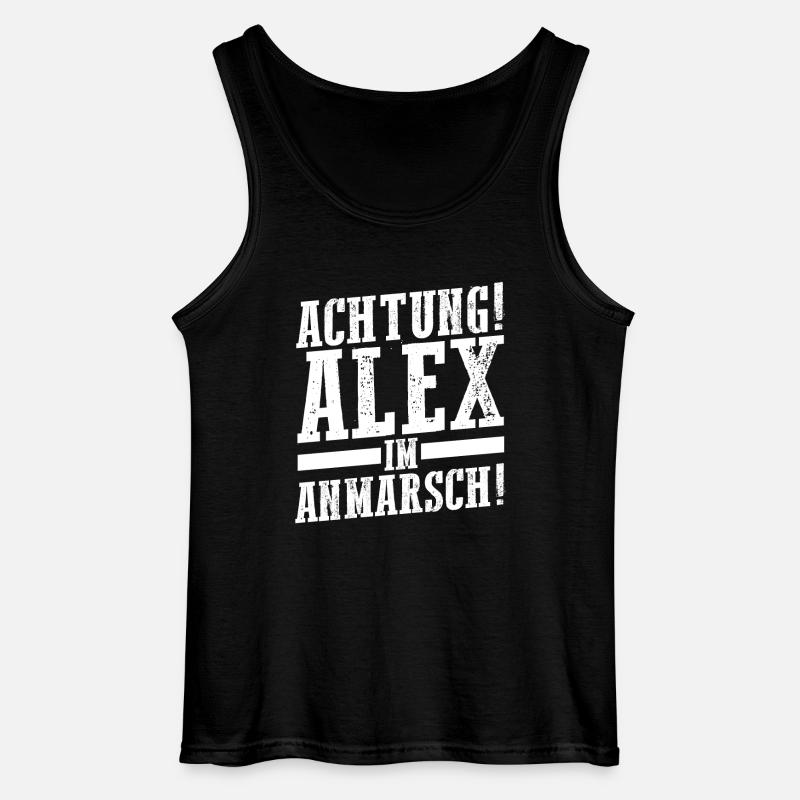 Alexander Alexandra Alexa Alex - Gildan Männer Tank Top - Schwarz