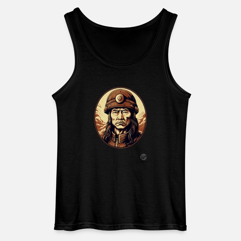 Mongole Kublai Khan: Mongolisches Erbe - Gildan Männer Tank Top - Schwarz