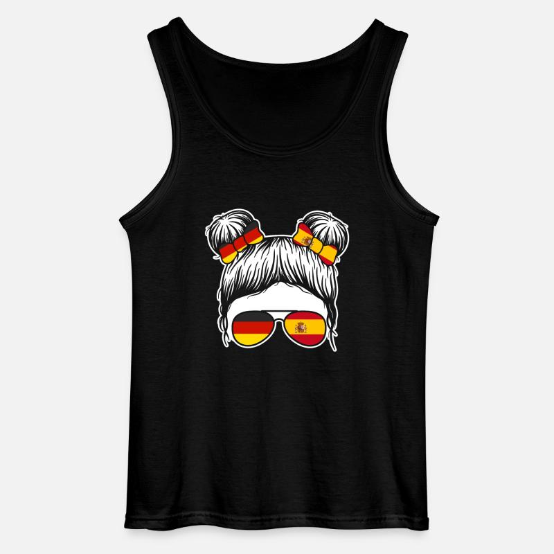 Spanier Deutschland Spanien - Gildan Männer Tank Top - Schwarz