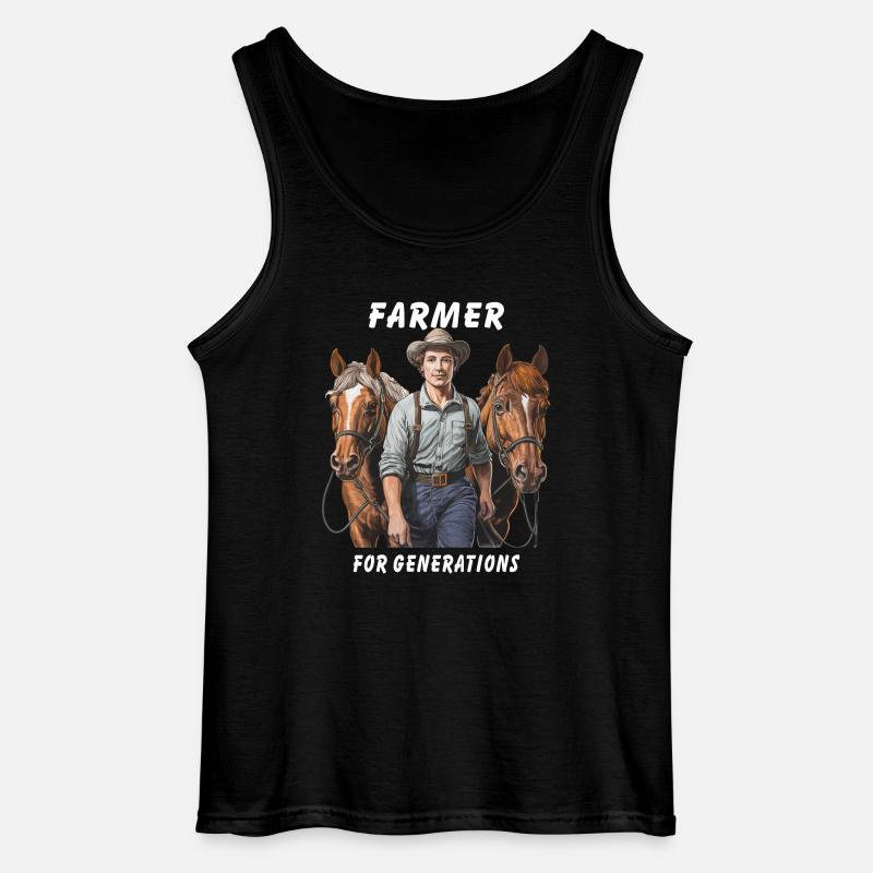 FARMER FOR GENERATIONS - Gildan Men’s Tank Top - black