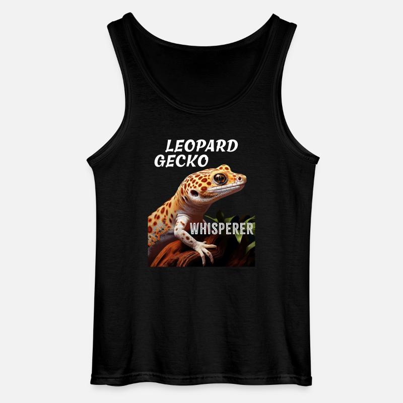 LEOPARD GECKO WHISPERER - Gildan Männer Tank Top - Schwarz