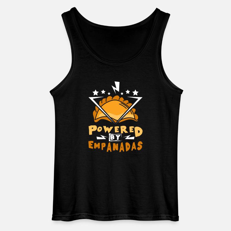 Powered by Empanadas - Gildan Männer Tank Top - Schwarz