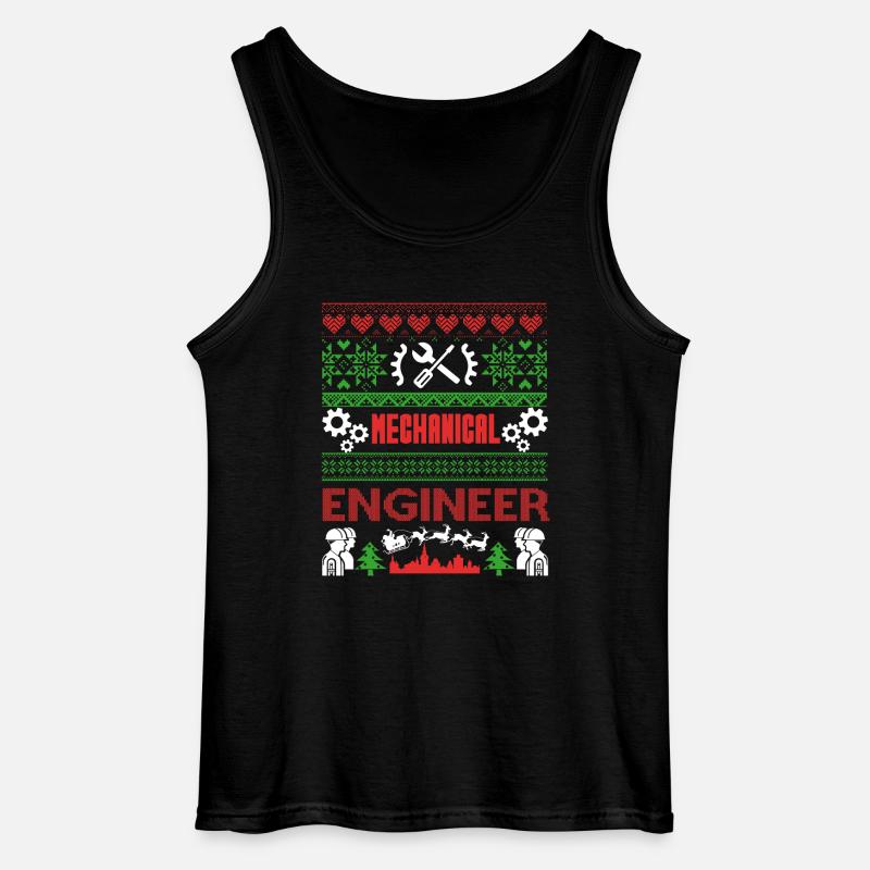 Mechanical Engineer Mechanical Engineer Christmas - Gildan Men’s Tank Top - black