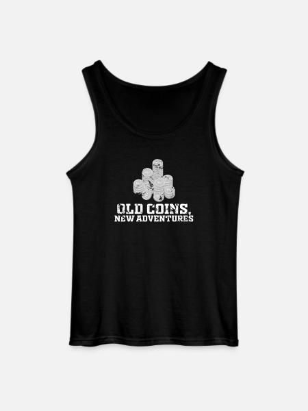 Old Coins New Adventures Numismatics - Gildan Men’s Tank Top - black