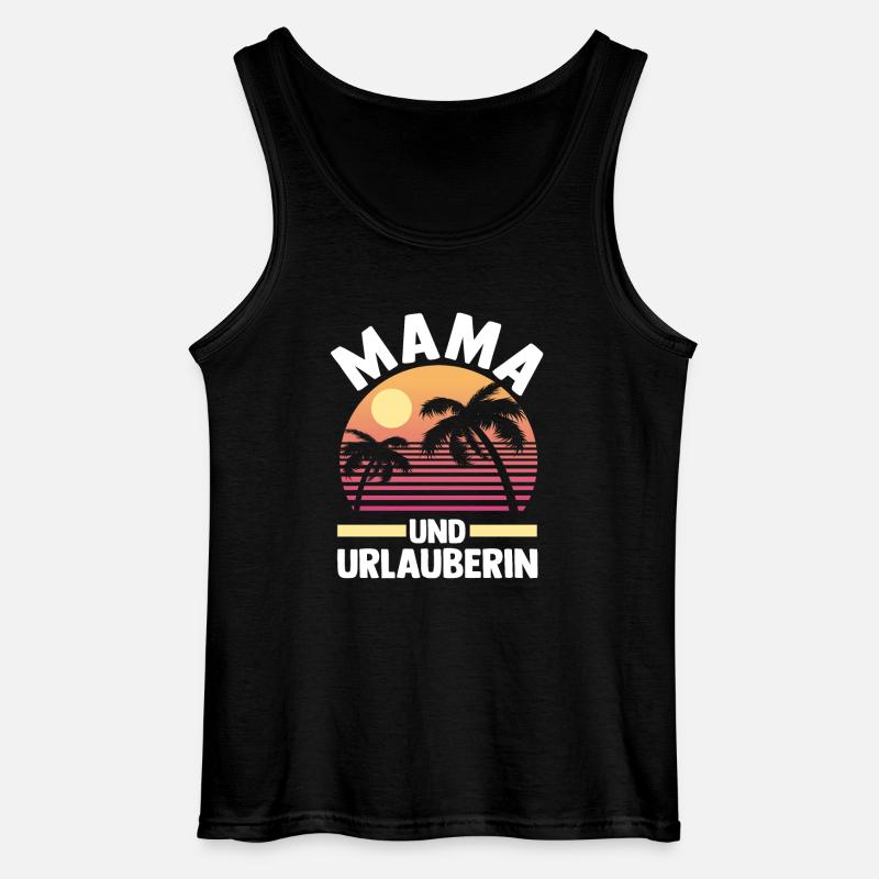 Urlaub Urlauberin Mutter Mama - Gildan Männer Tank Top - Schwarz