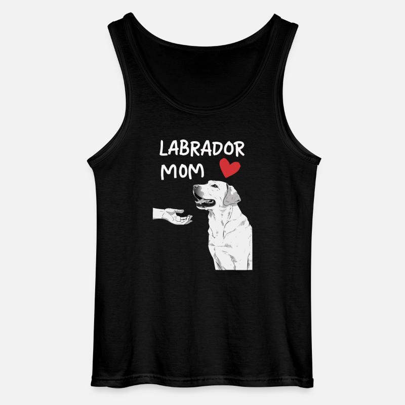 Labrador Hund - Gildan Männer Tank Top - Schwarz