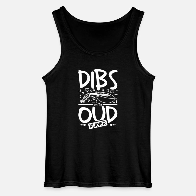 Dibs on the oud player - Gildan Männer Tank Top - Schwarz