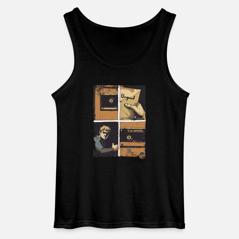 Der Brief: Ein Comic - Gildan Männer Tank Top - Schwarz